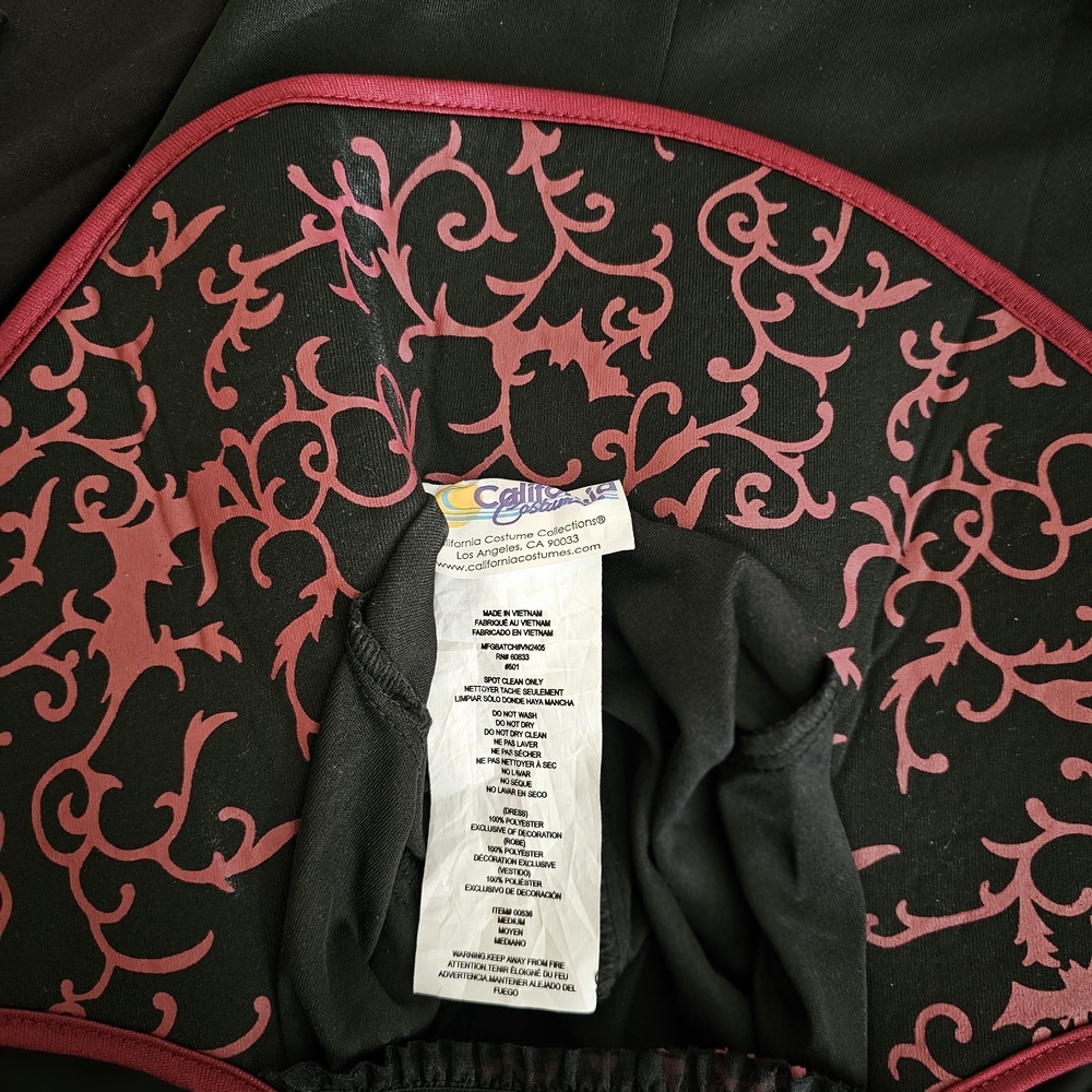 California Costumes Enchanted Vampire Kids Costume - Black and Burgundy - Picture 8 of 9